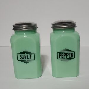 Jadeite Salt and Pepper Shakers